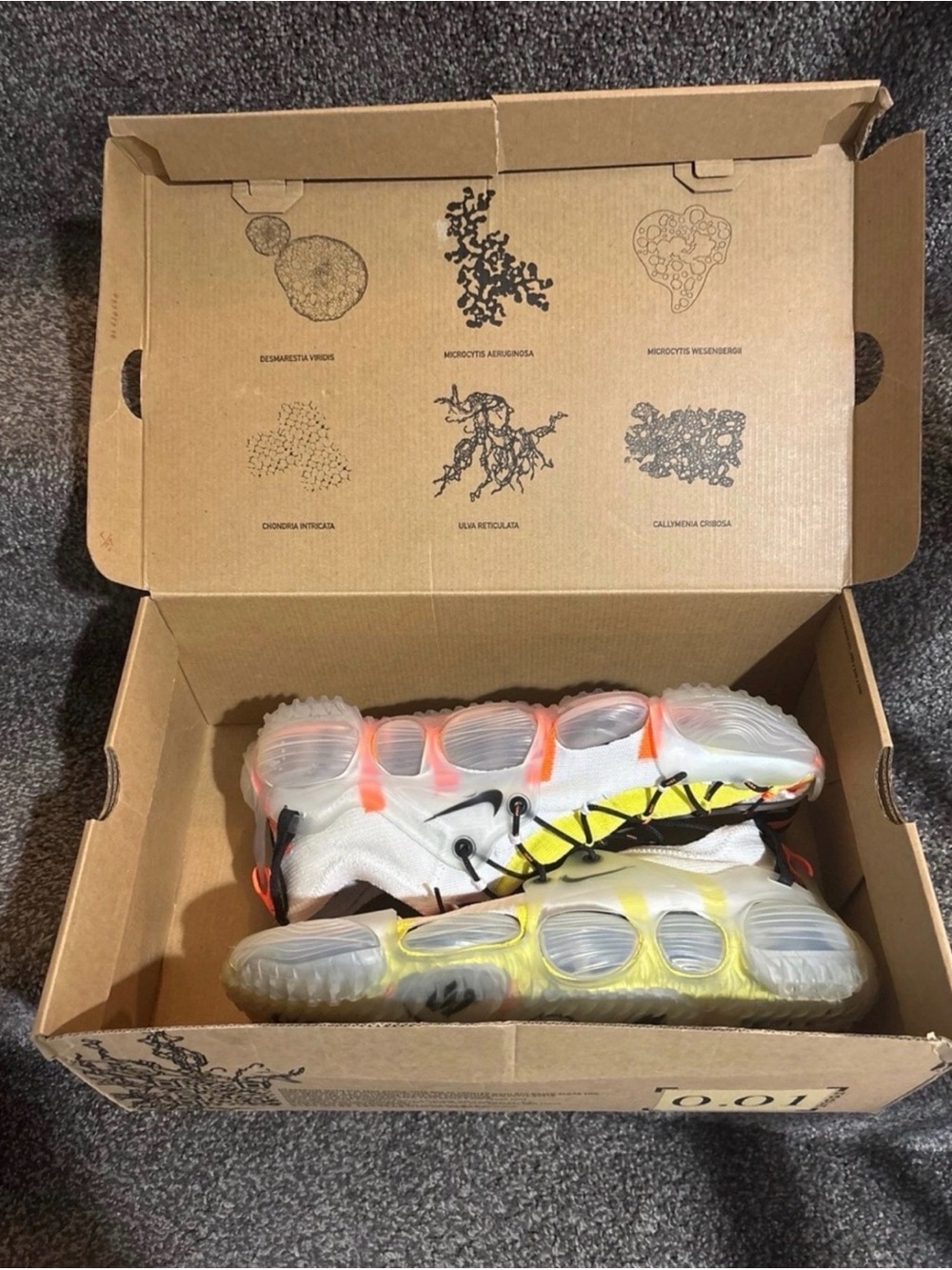 Nike ISPA Link Axis "Total Orange and Sonic Yellow" xxl (men 13-14) authentic